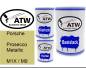 Preview: Porsche, Prosecco Metallic, M1X / M9: 500ml Lackdose + 500ml Klarlack + 250ml Härter - Set, von ATW Autoteile West.